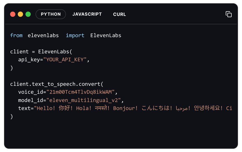 Elevenlabs API Development