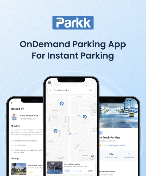 Parkk is an on-demand parking app designed for instant slot booking, making urban parking faster and more convenient.